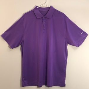 Nike Golf Dri-fit purple polo